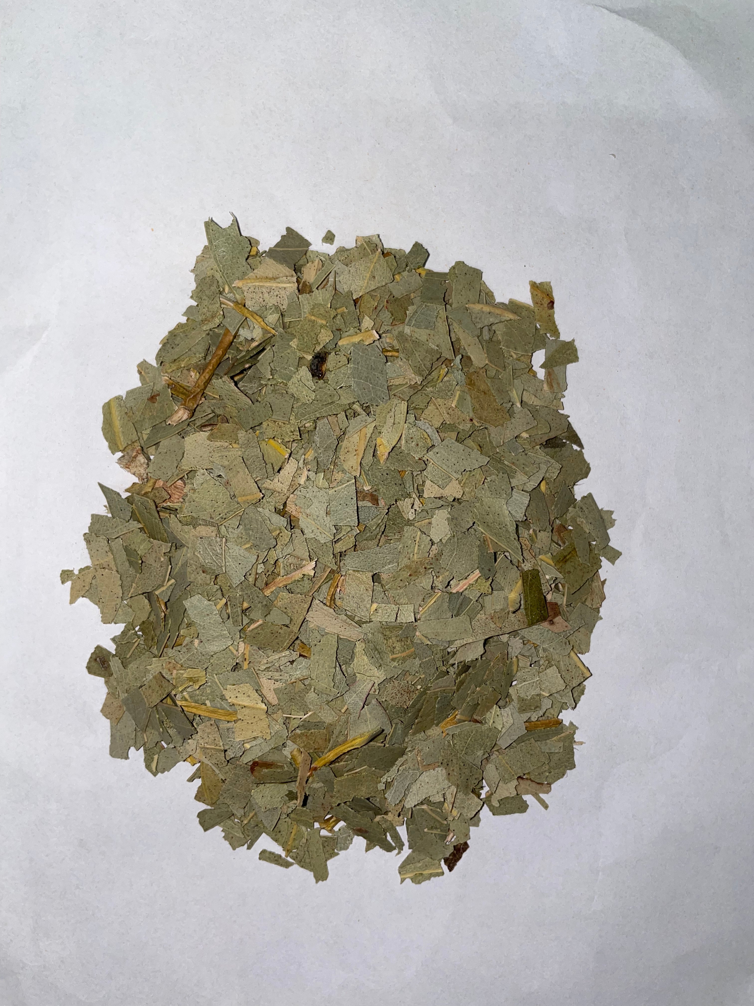 Eucalyptusblad gesneden